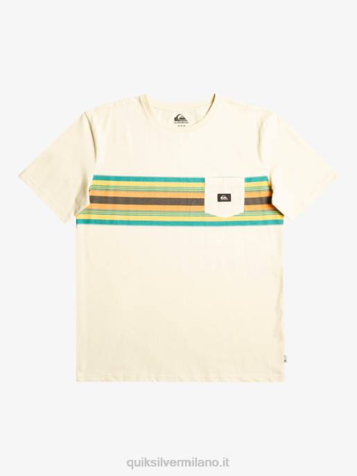 esso Quiksilver uomini t-shirt con taschino a righe surfadelica betulla HTZR1065