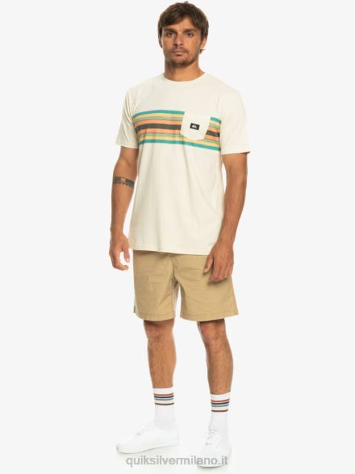 esso Quiksilver uomini t-shirt con taschino a righe surfadelica betulla HTZR1065