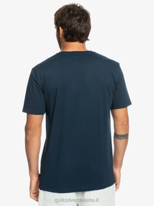 esso Quiksilver uomini t-shirt con taschino a righe surfadelica blazer blu scuro HTZR1064
