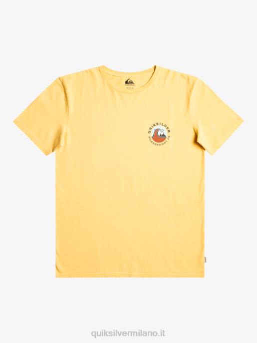 esso Quiksilver uomini t-shirt con timbro a bolle qs grano HTZR1157