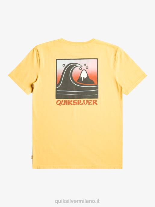 esso Quiksilver uomini t-shirt con timbro a bolle qs grano HTZR1157