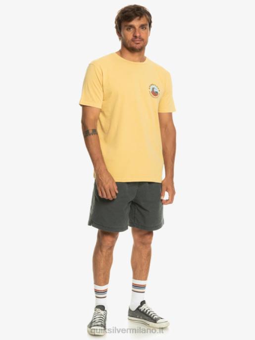 esso Quiksilver uomini t-shirt con timbro a bolle qs grano HTZR1157