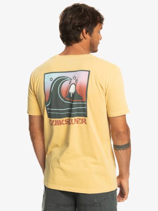 esso Quiksilver uomini t-shirt con timbro a bolle qs grano HTZR1157