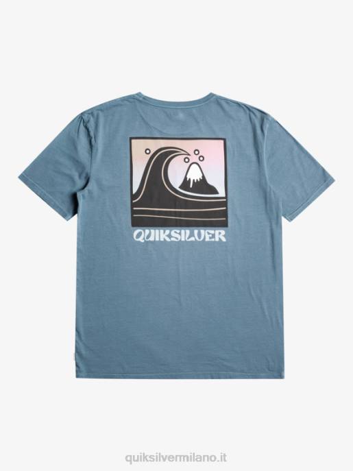 esso Quiksilver uomini t-shirt con timbro a bolle qs mare di Bering HTZR1158