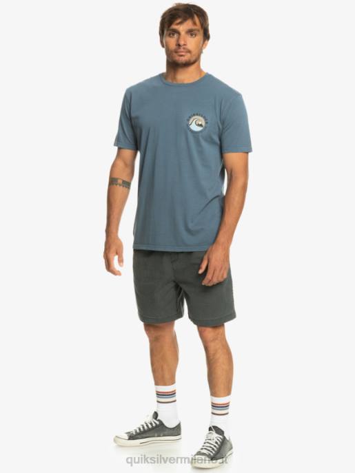 esso Quiksilver uomini t-shirt con timbro a bolle qs mare di Bering HTZR1158