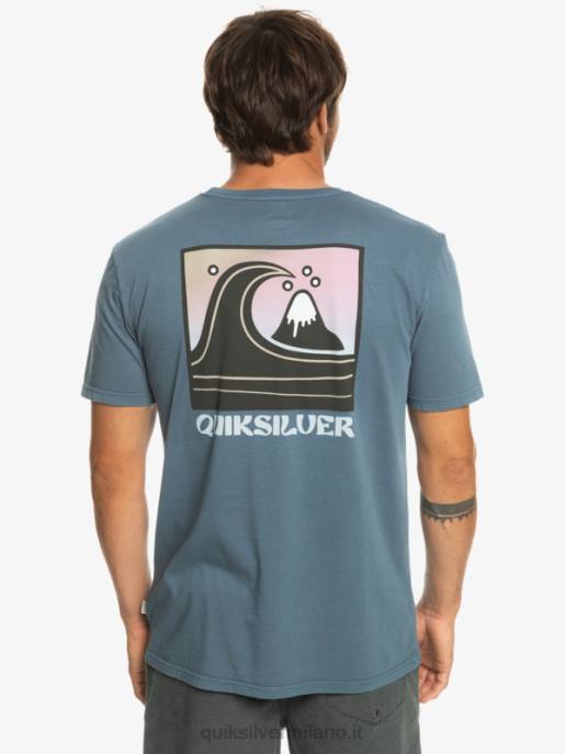 esso Quiksilver uomini t-shirt con timbro a bolle qs mare di Bering HTZR1158