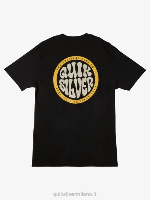 esso Quiksilver uomini t-shirt di tipo più audace nero HTZR46