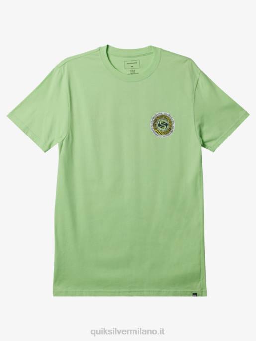 esso Quiksilver uomini t-shirt fine cerchi verde paradiso HTZR306