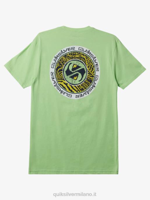 esso Quiksilver uomini t-shirt fine cerchi verde paradiso HTZR306