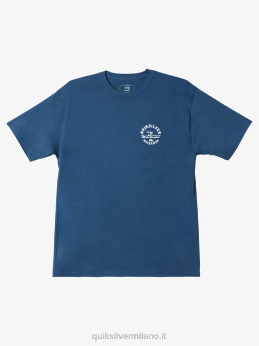 esso Quiksilver uomini t-shirt fuoribordo waterman qs alfiere blu HTZR1482