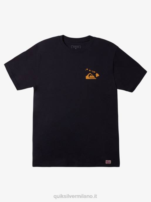 esso Quiksilver uomini t-shirt hawaii doppio amo da pesca blazer blu scuro HTZR1112