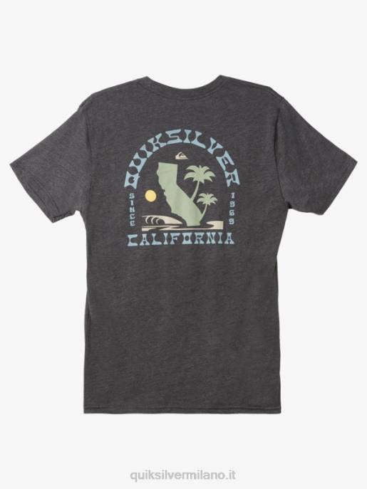 esso Quiksilver uomini t-shirt iconica della California West erica carbone HTZR1229