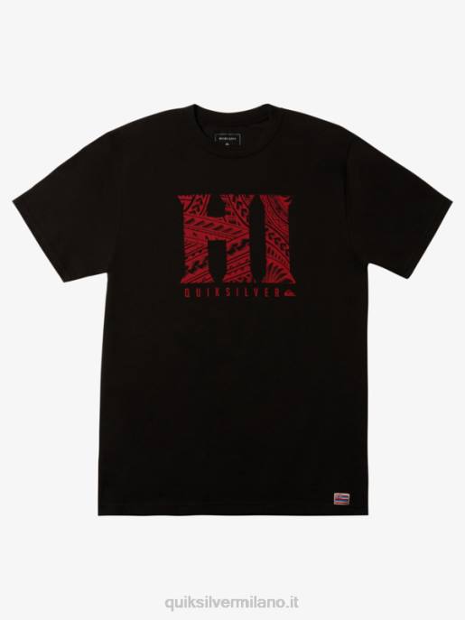 esso Quiksilver uomini t-shirt isolano hawaii nero HTZR1103