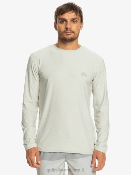 esso Quiksilver uomini t-shirt manica lunga corridore della costa erica viola grigia HTZR1347