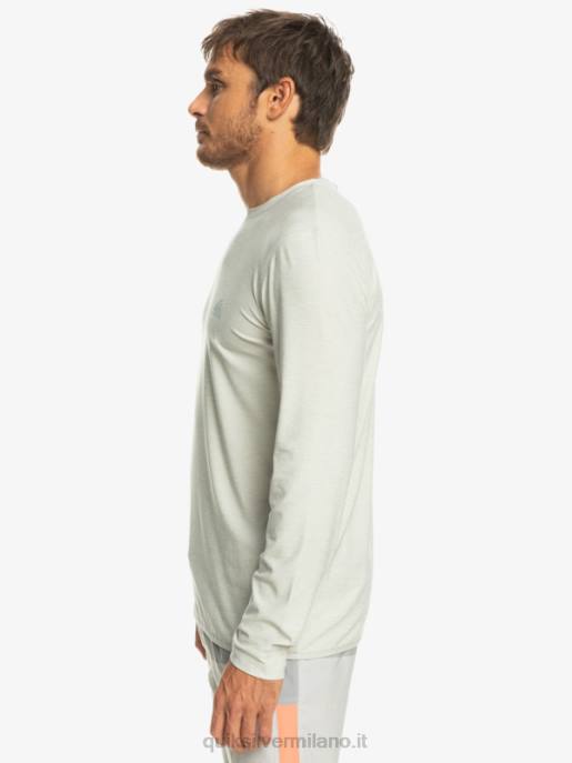 esso Quiksilver uomini t-shirt manica lunga corridore della costa erica viola grigia HTZR1347