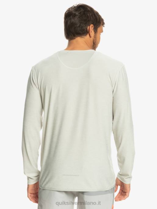 esso Quiksilver uomini t-shirt manica lunga corridore della costa erica viola grigia HTZR1347