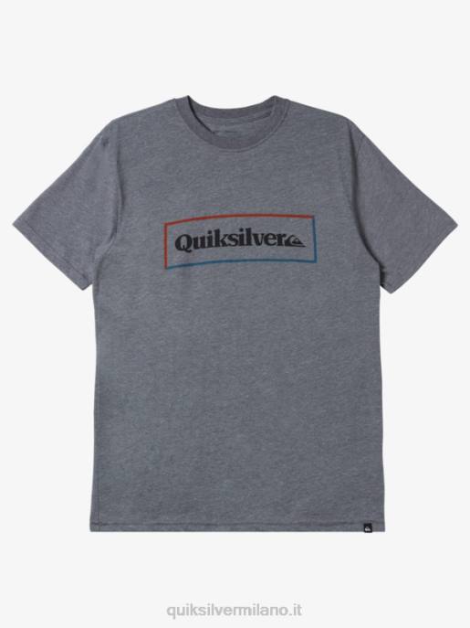 esso Quiksilver uomini t-shirt mod semplice blocco erica grigio medio HTZR1165