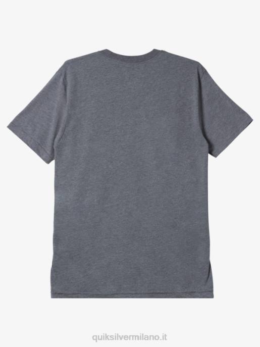 esso Quiksilver uomini t-shirt mod semplice blocco erica grigio medio HTZR1165