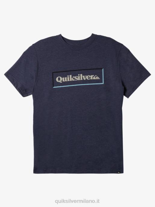 esso Quiksilver uomini t-shirt mod semplice blocco giacca blu navy melange HTZR1164