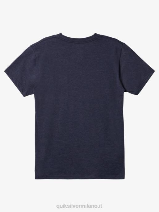 esso Quiksilver uomini t-shirt mod semplice blocco giacca blu navy melange HTZR1164