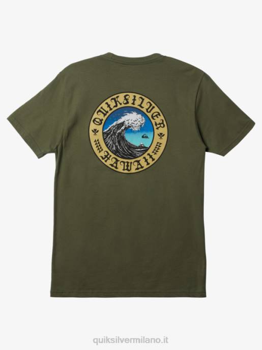 esso Quiksilver uomini t-shirt muro d\'acqua hawaii Quadrifoglio HTZR277