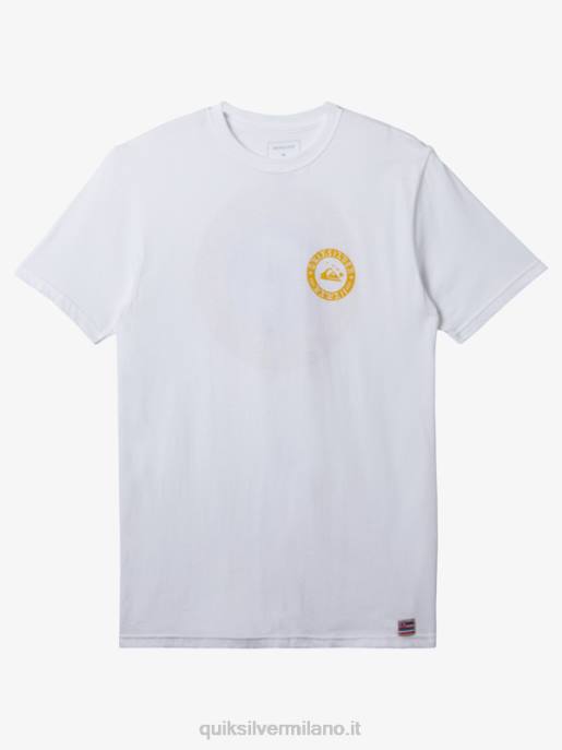 esso Quiksilver uomini t-shirt muro d'acqua hawaii bianco HTZR278