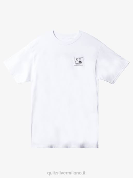 esso Quiksilver uomini t-shirt natas azione ora bianco HTZR1658