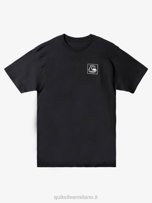 esso Quiksilver uomini t-shirt natas azione ora nero HTZR1657