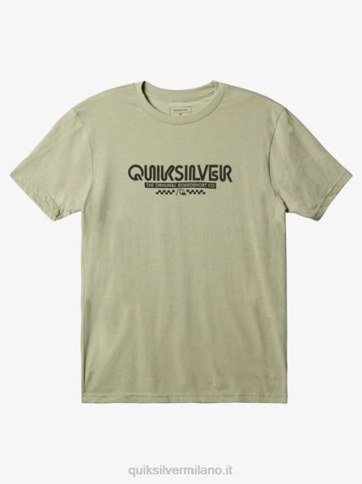 esso Quiksilver uomini t-shirt omni check erica salvia del deserto HTZR1102
