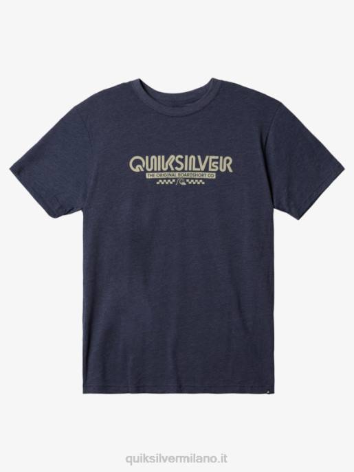 esso Quiksilver uomini t-shirt omni check giacca blu navy melange HTZR1101