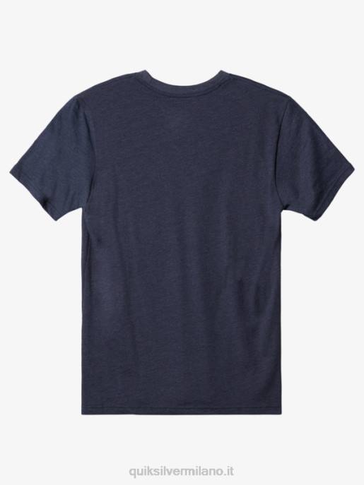 esso Quiksilver uomini t-shirt omni check giacca blu navy melange HTZR1101
