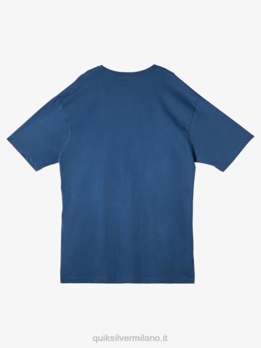 esso Quiksilver uomini t-shirt racconti di pesce waterman alfiere blu HTZR59