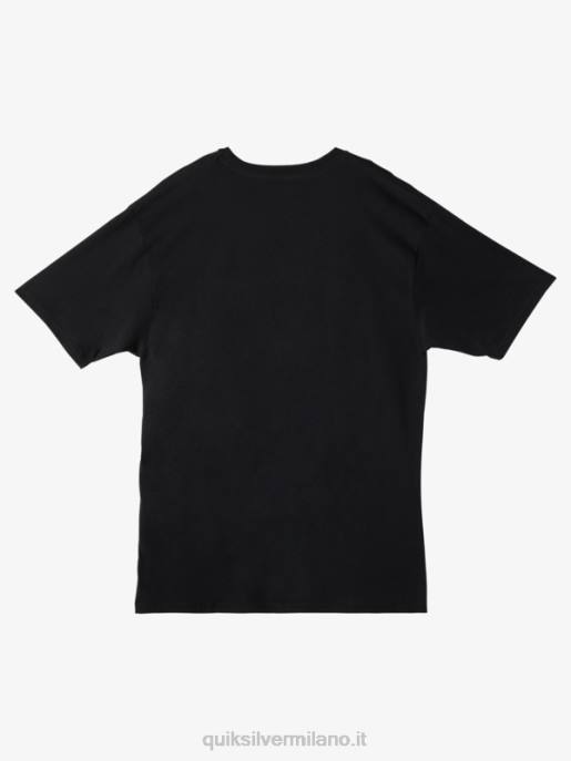 esso Quiksilver uomini t-shirt racconti di pesce waterman nero HTZR58
