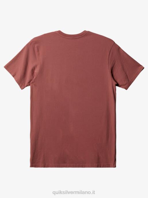 esso Quiksilver uomini t-shirt tascabile per tutti i giorni Marsala HTZR892