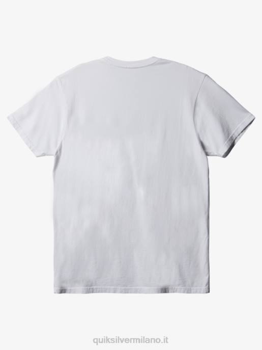 esso Quiksilver uomini t-shirt tascabile per tutti i giorni bianco HTZR893