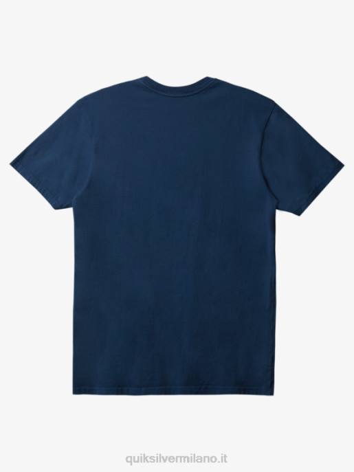 esso Quiksilver uomini t-shirt tascabile per tutti i giorni marina di mezzanotte HTZR898