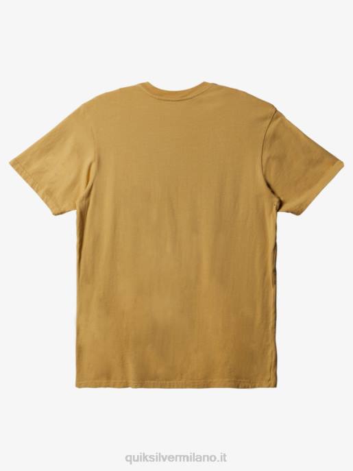 esso Quiksilver uomini t-shirt tascabile per tutti i giorni ocra HTZR895