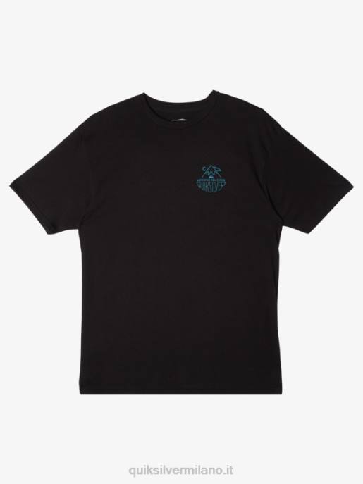 esso Quiksilver uomini t-shirt waterman outdoor livin nero HTZR56