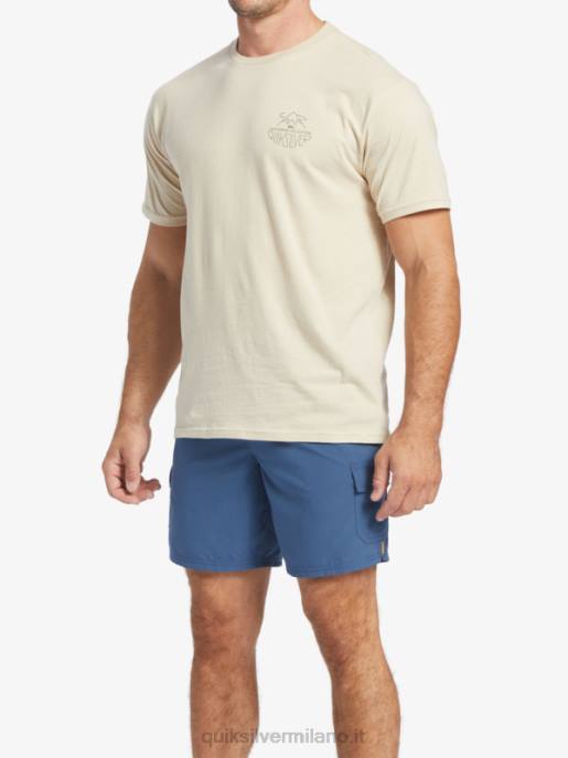 esso Quiksilver uomini t-shirt waterman outdoor livin riso integrale HTZR57