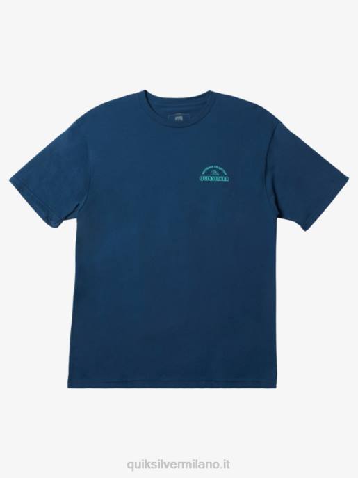 esso Quiksilver uomini t-shirt waterman pinne alfiere blu HTZR1046