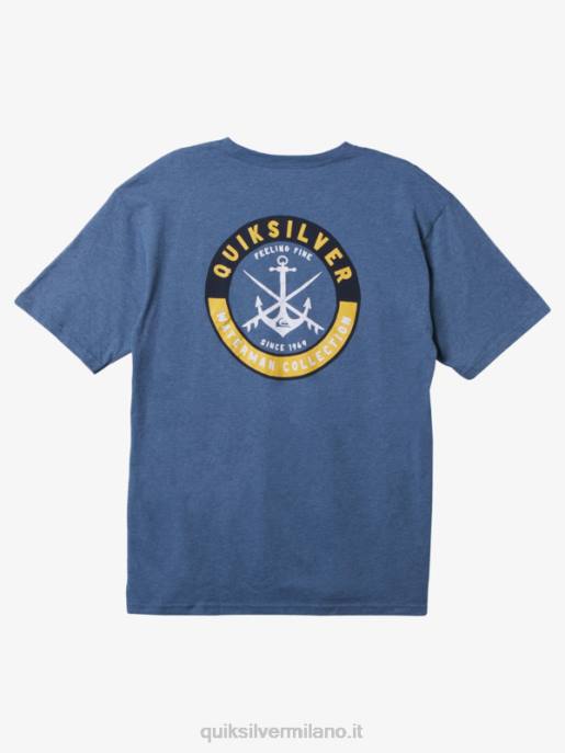 esso Quiksilver uomini t-shirt waterman sessioni spensierate guardiamarina blu erica HTZR1484