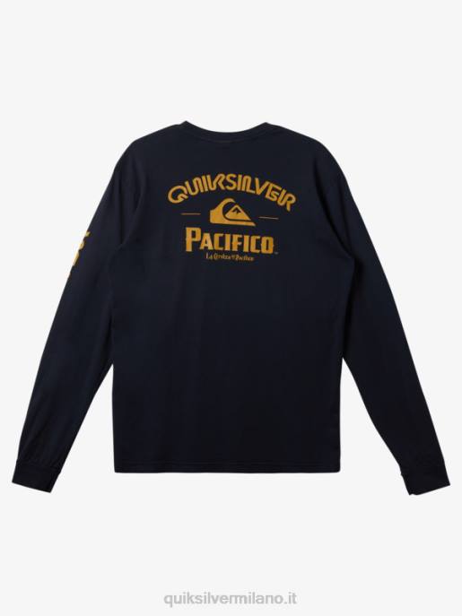 esso Quiksilver x Pacifico uomini maglietta a maniche lunghe tiratore dritto blazer blu scuro HTZR6
