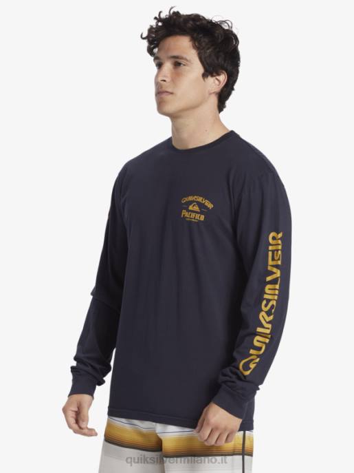 esso Quiksilver x Pacifico uomini maglietta a maniche lunghe tiratore dritto blazer blu scuro HTZR6