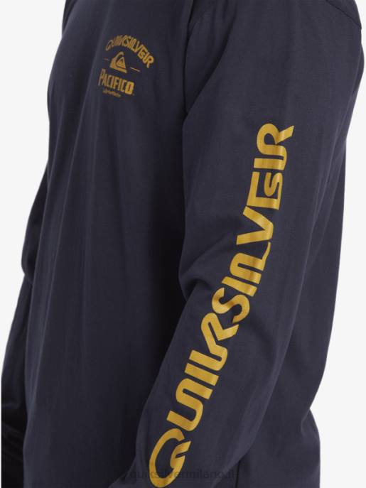 esso Quiksilver x Pacifico uomini maglietta a maniche lunghe tiratore dritto blazer blu scuro HTZR6