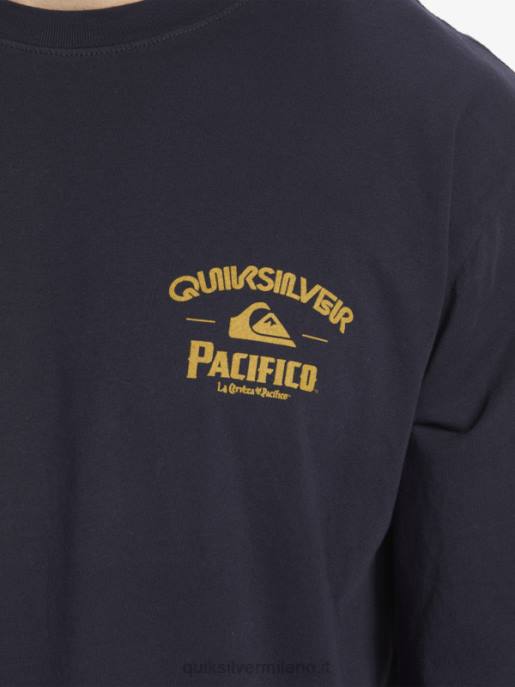 esso Quiksilver x Pacifico uomini maglietta a maniche lunghe tiratore dritto blazer blu scuro HTZR6