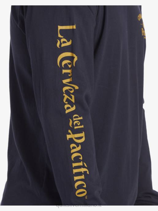 esso Quiksilver x Pacifico uomini maglietta a maniche lunghe tiratore dritto blazer blu scuro HTZR6