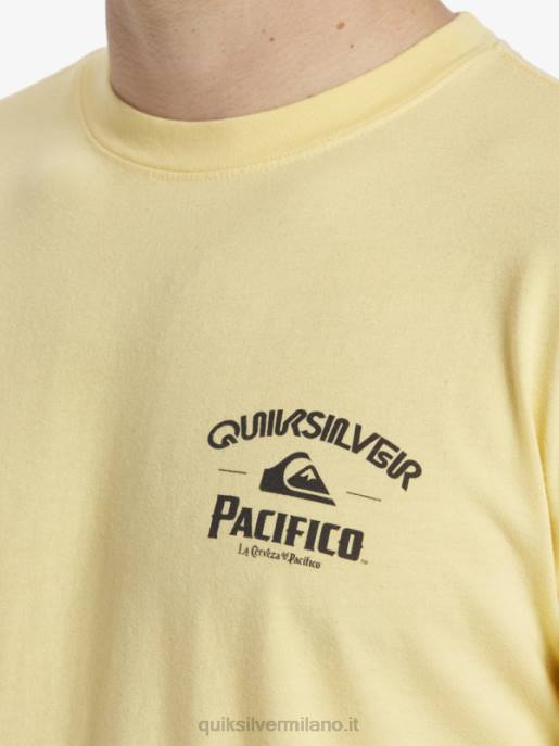 esso Quiksilver x Pacifico uomini maglietta con chiusura oro HTZR2