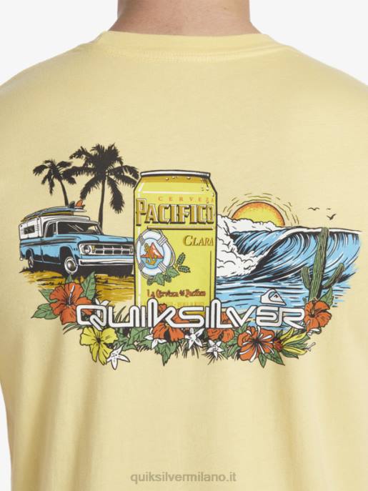 esso Quiksilver x Pacifico uomini maglietta con chiusura oro HTZR2