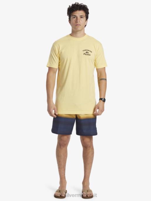 esso Quiksilver x Pacifico uomini maglietta con chiusura oro HTZR2