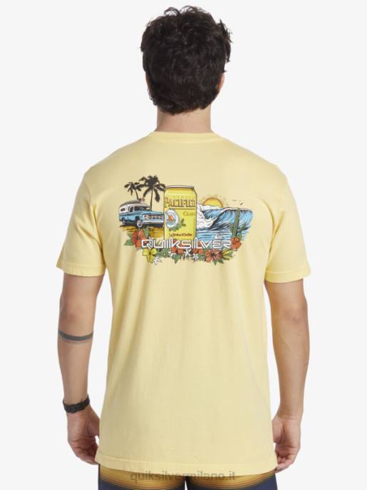 esso Quiksilver x Pacifico uomini maglietta con chiusura oro HTZR2